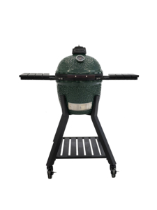 Barbecue fumoir Royal <span class=keywords><strong>Kamado</strong></span> MK16 Pro moderne en céramique, forme d'œuf, vert foncé brillant, pour le camping et l'extérieur - Product Image 3