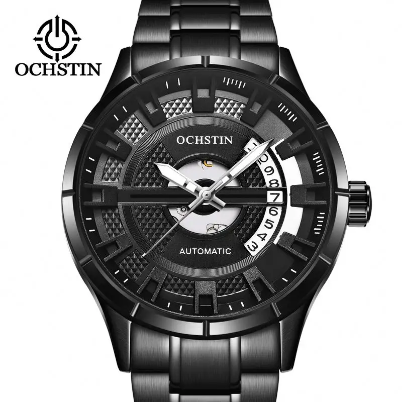 OCHSTIN 62023 wholesale China gents mechanism watch stylish steel Strap rectangle no battery character Leisure watch