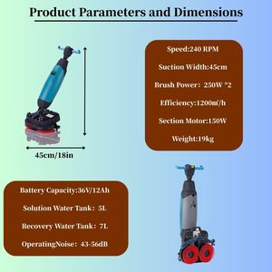 Mini-Bodenreinigungsmaschine mit Lithium-Batterie – Kompakte Reinigungsausrüstung für kleine Flächen - Product Image 6
