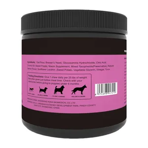 Multivitamin untuk anjing Glucosamine chondroitin untuk anjing, probiotik, minyak Omega ikan, suplemen anjing vitamin peliharaan