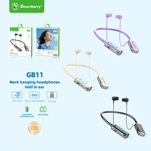 <span class=keywords><strong>Casque</strong></span> sans fil à collier sportif GB11 à bas prix, <span class=keywords><strong>anti</strong></span>-perte, écran LED, style collier, magnétique, karaoké, chant en direct, écouteurs - Product Image 1