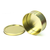 Fabricants boîte d'emballage ronde en vrac de thé, café, gâteau de lune imprimée sur mesure boîte en métal de luxe de qualité alimentaire en or boîte-cadeau