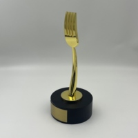 Trophée Fourchette Personnalisé de Haute Qualité pour Compétition Culinaire – Récompense de Chef Cuisinier