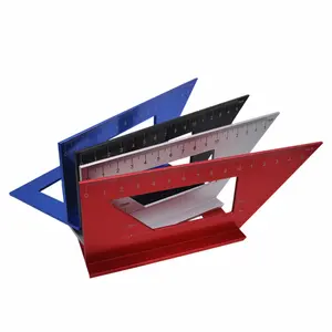 Woodworking T-type gauge Multifunction square Aluminum Alloy 45 degree 90 degree ruler Portable guide rule woodworking tools