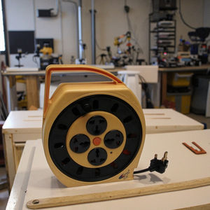 EU Universal Extension Socket <b>Strip</b> with 5/4 Outlets 10M Nylon Cable 10A 110-250V Model 105A - Product Image 1