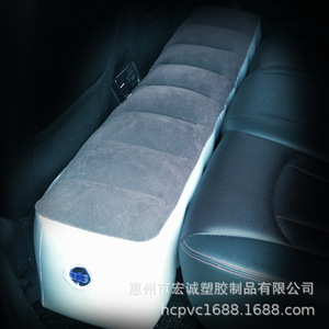 Matelas gonflable universel pour voiture, espaceur de siège arrière pour SUV, berline, camping-car, lit d'air rectangulaire portable, beige - Product Image 1