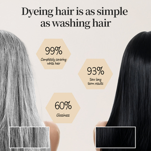 MOKERU Shampoo Colorante per <span class=keywords><strong>Capelli</strong></span> al Ginseng, <span class=keywords><strong>Tinta</strong></span> Permanente Senza Ammoniaca con Estratti Naturali, Copertura dei <span class=keywords><strong>Capelli</strong></span> Grigi, Nutriente, 500ml - Product Image 6