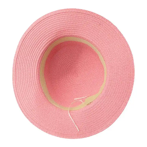 Khuyến Mãi Biểu Tượng Tùy Chỉnh Cổ Điển 24 Màu Sắc Đồng Bằng Sang Trọng Tự Nhiên Giấy Unisex Quá Khổ Flat Top Mũ Rơm - Product Image 6