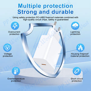 Chargeur rapide USB-C Type C populaire, prix d'usine, vente en gros, pour <span class=keywords><strong>iPhone</strong></span> 16 14 15 20W, adaptateurs <span class=keywords><strong>de</strong></span> chargeurs muraux avec prise EU US UK - Product Image 4