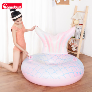 Samebust Mermaid Floating Lounger <b>Inflatable</b> Pool <b>Float</b> Pink Recliner Seat For Adults And Teens - Product Image 5