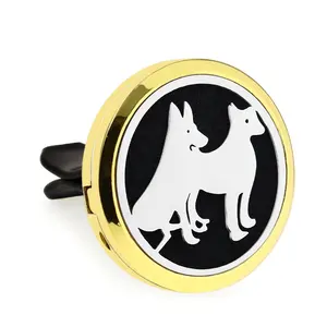 Colore oro deodorante per auto diffusore Clip olio essenziale Aroma profumo medaglione diffusore per auto clip di sfiato deodorante per auto come <span class=keywords><strong>regalo</strong></span> - Product Image 1