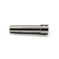Pièces usinées CNC sur mesure en acier inoxydable, axe d'alignement conique fileté de précision 0,001 mm, usinage par électroérosion à fil et brochage pour