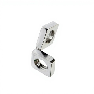 Brass Square Nut DIN Standard Imperial Hardware <b>Fasteners</b> for Industrial Tools, Machinery Assembly - Product Image 1