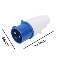 Vente en gros de prises électriques industrielles étanches IP44 32A 3 pôles 220-250V, multiprises universelles pour usage industriel