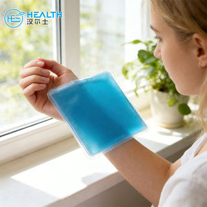 HANERSHI Compresse froide et chaude carrée personnalisable en couleur et taille, 10x10 cm, réutilisable, pour maux de tête, sac de gel réfrigérant pour soulager la douleur - Product Image 1