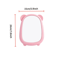 Miroir de maquillage multifonctionnel en forme d'ours, nouveau modèle, pour dortoir, à suspendre ou à poser sur le bureau, vente en gros