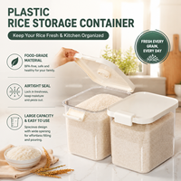Special Food-grade Plastic Rice Storage Container Home Use Rectangular Sealed Insect-Proof Moisture-Proof Rice Box