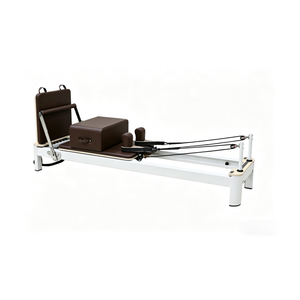Meilleur prix, logo OEM, vente en gros, <span class=keywords><strong>lit</strong></span> de réforme Pilates en aluminium blanc de haute qualité, pour studio commercial/maison - Product Image 4