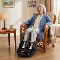 Masseur de pieds chauffant personnalisable à double compartiment pour les jambes, avec modes variés, masseur de pieds électrique