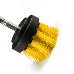 DB010M |   <span class=keywords><strong>Mini</strong></span> brosse à visser à poils rigides ondulés, tige hexagonale de 1/4 po, petite brosse de nettoyage pour espaces étroits - Product Image 3