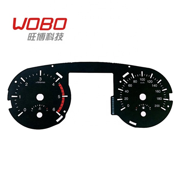 2 D Automobile Tachometer Dashboard for  Universal Instrument Cluster Panel