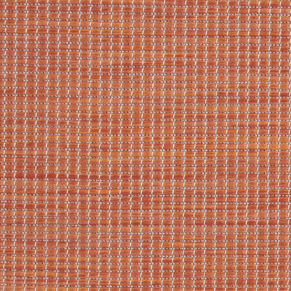HMS 8' Modern Indoor/Outdoor Rust Runner Rug Handmade Jute Wool ...