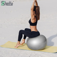 Ballon d'exercice Shinho Safe Anti-Burst pour Yoga, Pilates et Équilibre, 45/55/65/75/85cm, en PVC 100% Matière Première Fraîche, certifié EU PPWR REACH CA65