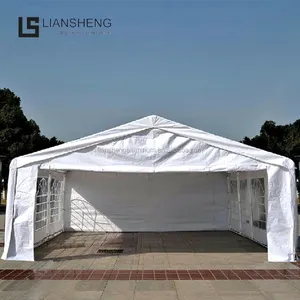 whole sale round tube iron material cheap makeshift tent transparent white PVC Indoor or outdoor Canvas Tent