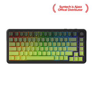 Ajazz AK820 Max PLUS Dreamweaver Switch (โรงงานพิมพ์ลายด้านข้างสีเขียวไล่ระดับสี) Tri-RGB โหมดแป้นพิมพ์กลไก DIY - Product Image 2