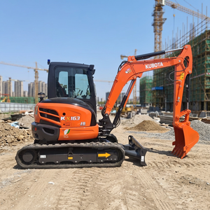 Mini-excavatrice Kubota Kx163 d'occasion fabriquée au Japon, faible nombre d'heures de travail, prix bas, en stock, en promotion. - Product Image 1