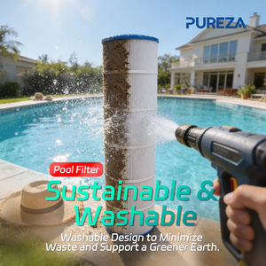 Filtro <span class=keywords><strong>de</strong></span> Repuesto para Piscina Compatible con C-7459 FC-6405, Filbur FC-0800, A0557900, R0554500, Aladdin 18504, APCC7352, 4X90 Pies Cuadrados - Product Image 1