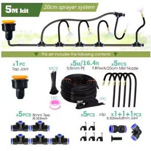 Kit de Riego por Aspersión Atomizadora Personalizado, Tubería de PE de 20M y 58mm, Eficiente en el Consumo de Agua, para Flores, Invernaderos, Refrigeración y Humidificación - Product Image 3