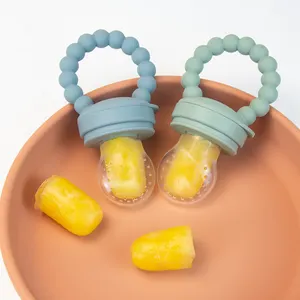 Nippel Obst Silikon Beiß ringe Eis schale für die Baby fütterung