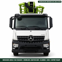 Gebrauchte Zoomlion Lingyun 62m Mercedes-Benz LKW-Montierte Betonpumpe 2022 44T, Gebrauchte Zoomlion Benz 62m LKW-Montierte Pumpe Export