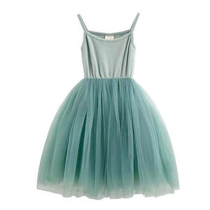 Vestido de Princesa Coreano para Niñas, con Volantes, sin Mangas, de Tul, para Niñas - Product Image 6