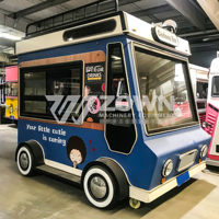 Düşük Fiyatlı Elektrikli Sokak Mini Mobil Hotdog Dondurma Fast Food Arabası Treyler Tekerlekleri Özelleştirilebilir Küçük Yiyecek Kamyonu Satılık Lüks