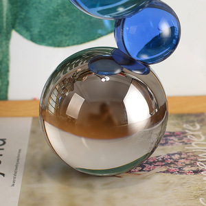 Ornement sphérique en cristal Ai Zhe, décoration géométrique pour la maison, objet de collection - Product Image 2