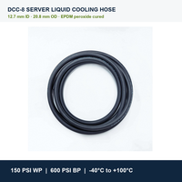 Manguera Flexible de Refrigeración YUTE DCC-8 EPDM de 1/2 Pulgada de Diámetro Interior, 150 PSI, UL94 V-0, Refrigerante para Centros de Datos, Refrigeración Líquida para Servidores