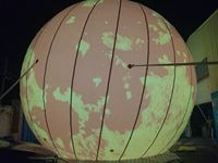 4m 5m 6m 7.5m Ballon géant à éclairage LED pour lune Ballon gonflable pour décoration planète système solaire