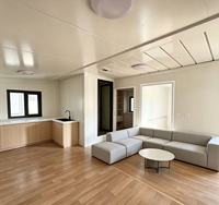 Maison conteneur modulaire extensible de luxe, alimentée par l'énergie solaire hors réseau, 20FT 40FT, 2 à 4 chambres, pour hébergement en zone isolée