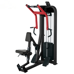 Máquina de remo con asiento de acero, <span class=keywords><strong>brazos</strong></span> de seguridad ajustables, para entrenamiento de músculo dorsal latísimus y parte superior e intermedia de la espalda, múltiples posiciones, uso comercial - Product Image 1