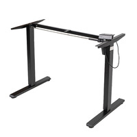 Bureau d'ordinateur de bureau à moteur unique très économique, cadre de bureau électrique ergonomique intelligent réglable en hauteur