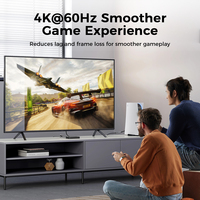Câble adaptateur UHD 2.0 haute vitesse noir, câble adaptateur UHD 4k mâle vers femelle, câble UHD