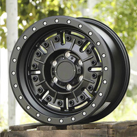 Jantes tout-terrain personnalisées en alliage d'aluminium 17x9 pouces 6x139.7 5x127 ET 0 /-10 MM 4X4 pour Ford F-Series Dodge Ram Chevrolet