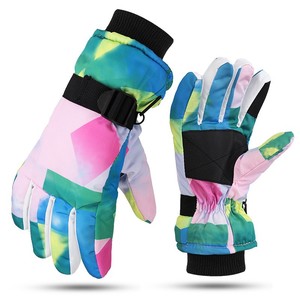 Gants de ski imperméables pour sports d'hiver, isolés thermiquement, en polyester, fermeture éclair, pour snowboard, ski de fond, camping - Product Image 2