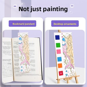Nuovo Libro da Disegno per Bambini, Pagine da Colorare in Stile Asilo, Blocco Artistico Portatile Attivabile con Acqua, Materiale in Polpa <span class=keywords><strong>di</strong></span> Legno - Product Image 2