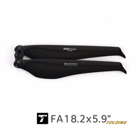 Hélice pliable en fibre de carbone 18,2*5,9, type poussoir, pour drones multirotors et VTOL, pales de drone haute efficacité
