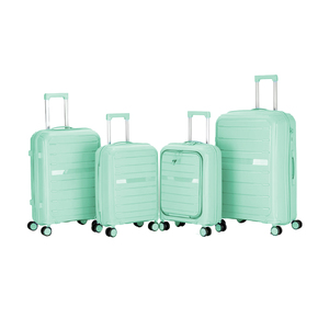 Chang Cheng Nouveau Style PP Valise Ensemble <span class=keywords><strong>Chariot</strong></span> de cabine avec roues pivotantes Voyage facile Ouverture à glissière Bagages - Product Image 3