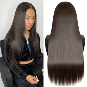 13x4 for Lace Glueless Natural <b>Black</b> Long indian Hair Light Brown Lace <b>Wig</b> - Product Image 3