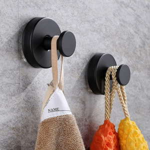 Black/White Stainless Steel Portable Flexible Vacuum <b>Suction</b> Cup Wall Mount <b>Hooks</b> Punch-Free Bath Hanger for Kitchen <b>Bathroom</b> - Product Image 5